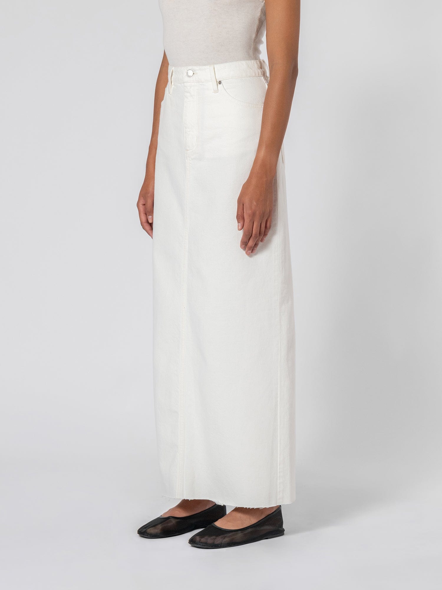 Roxanne Skirt Back Split Natural