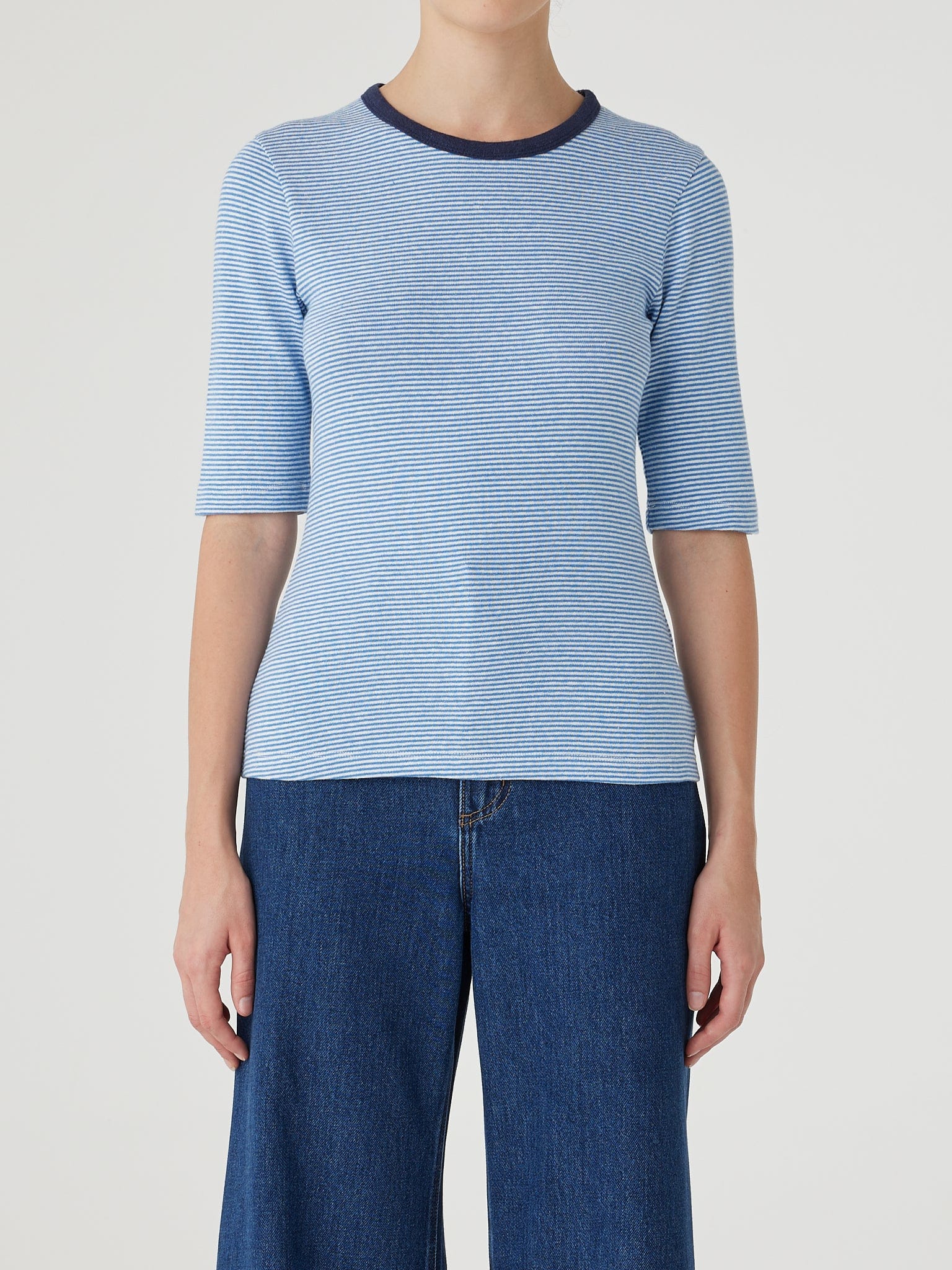 Brigitte Tee Marine Stripe