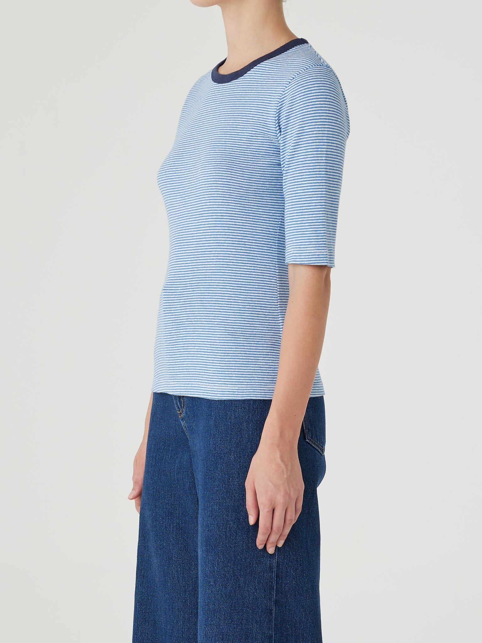 Brigitte Tee Marine Stripe