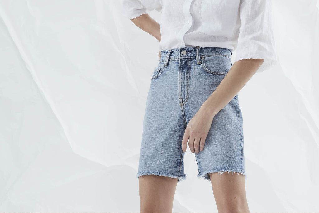 How to Wear Longline Denim Shorts | Nobody Denim