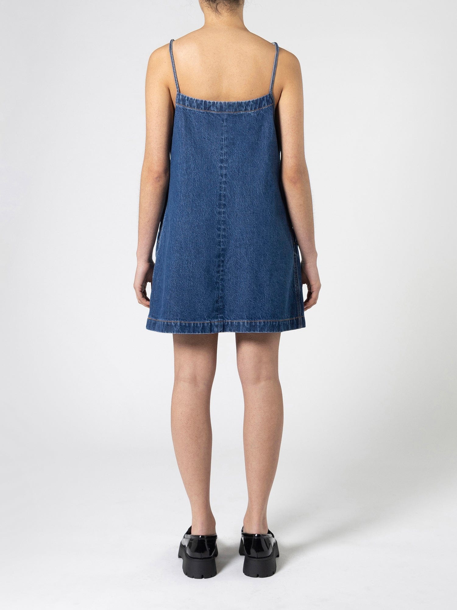 Katie Dress | A-Line Denim Dress with Pockets Nobody Denim AU Katie Dress | A-Line Denim Dress with Pockets Nobody Denim AU