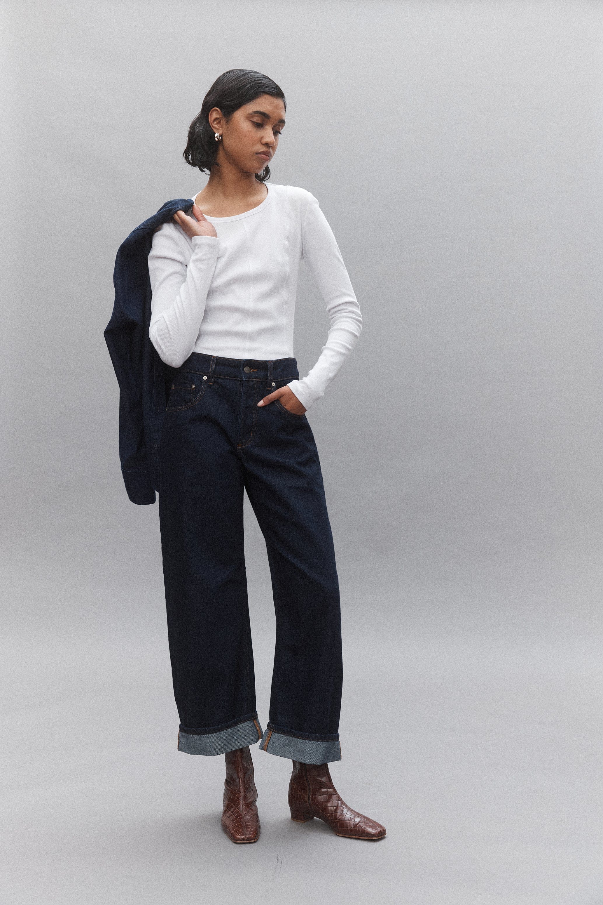 NEW | Nadia Jean Cuffed Pure Blue