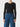 Panelled Long Sleeve Rib Black