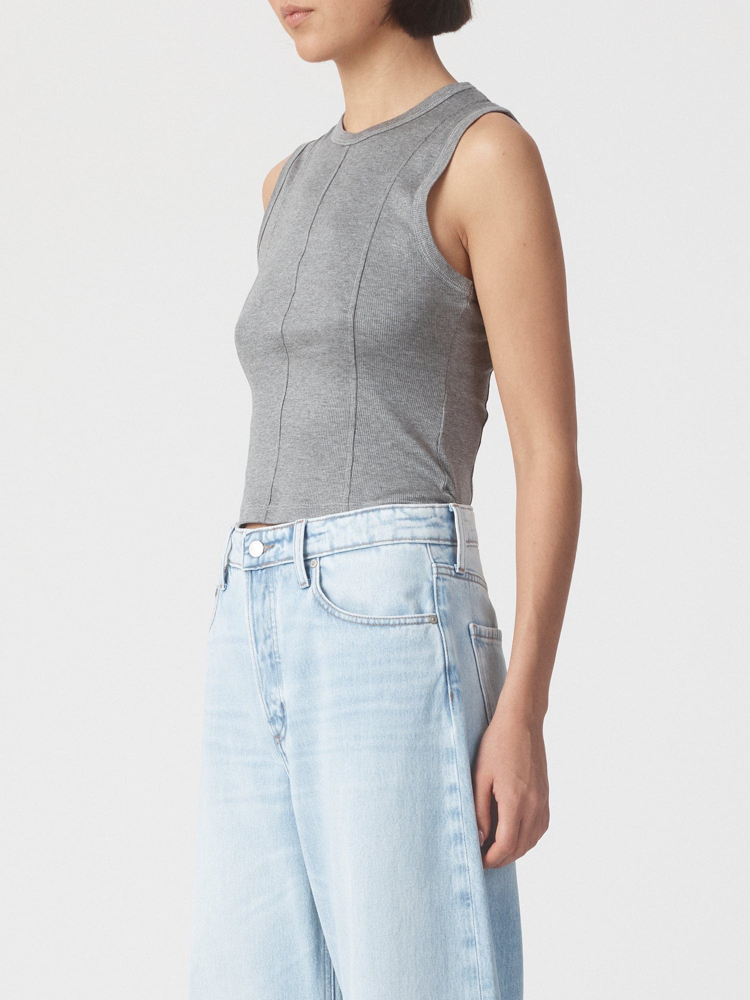 Panelled Rib Tank Gery Marle