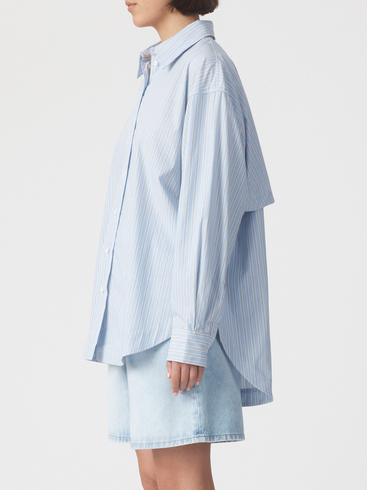 Mayra Shirt Blue Stripe