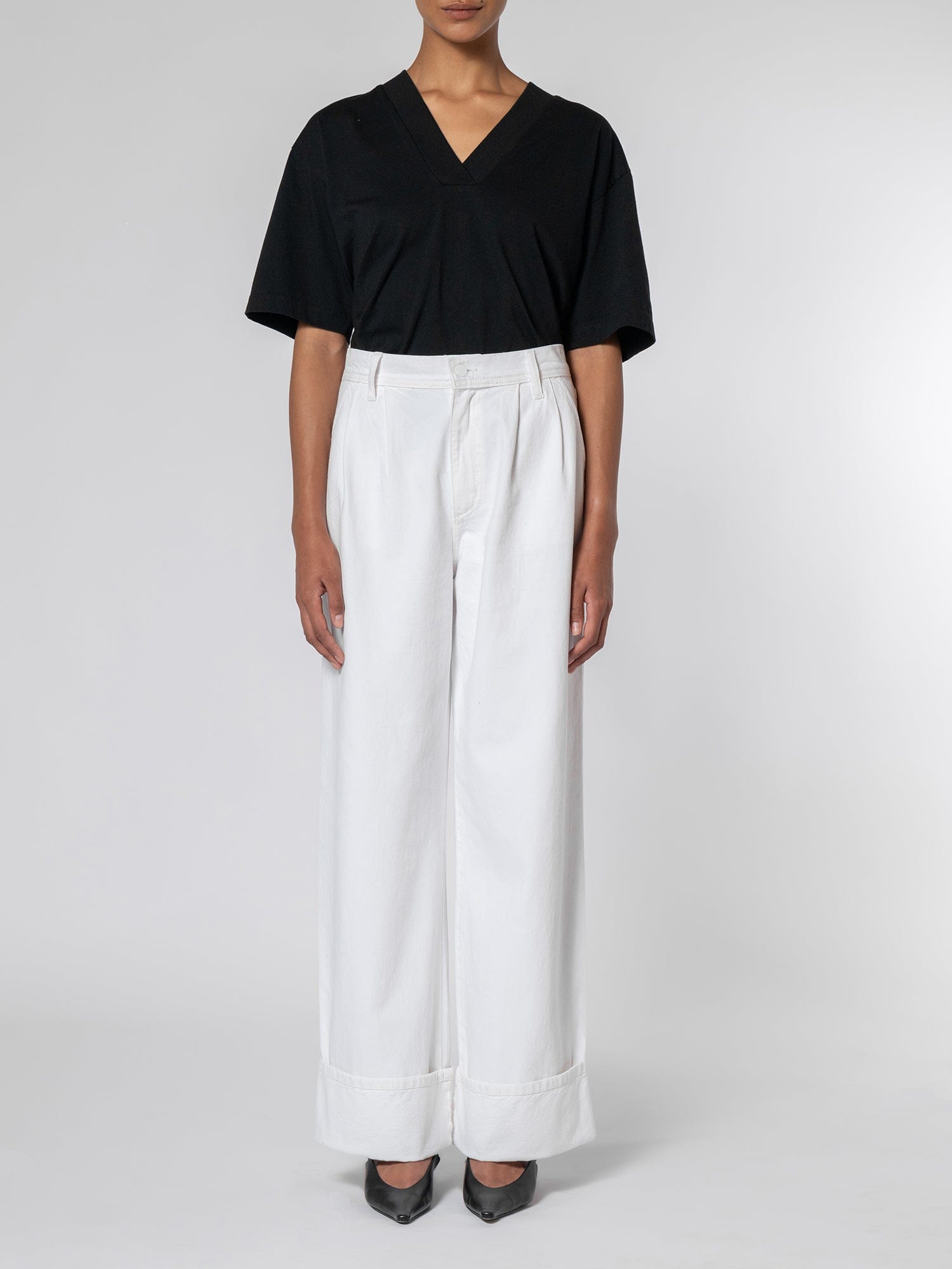 Pleat Jean Cuffed Paper