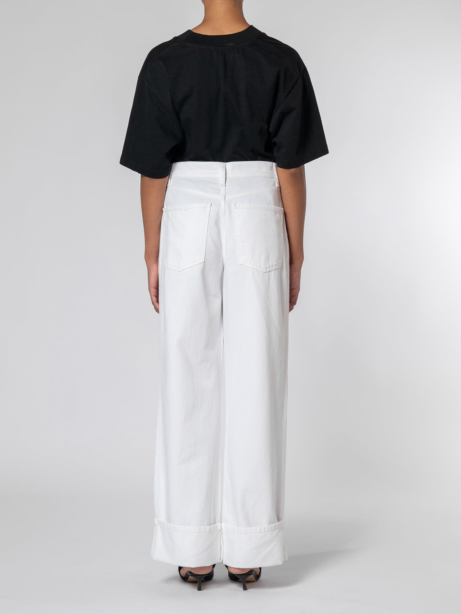 Pleat Jean Cuffed Paper