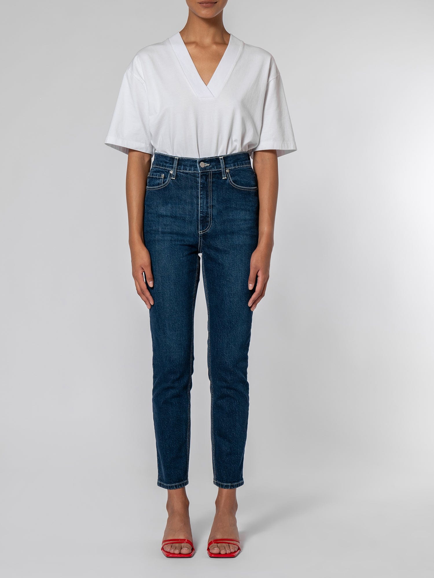 Frankie Slim Leg Jeans - High Rise Comfort Stretch | Nobody