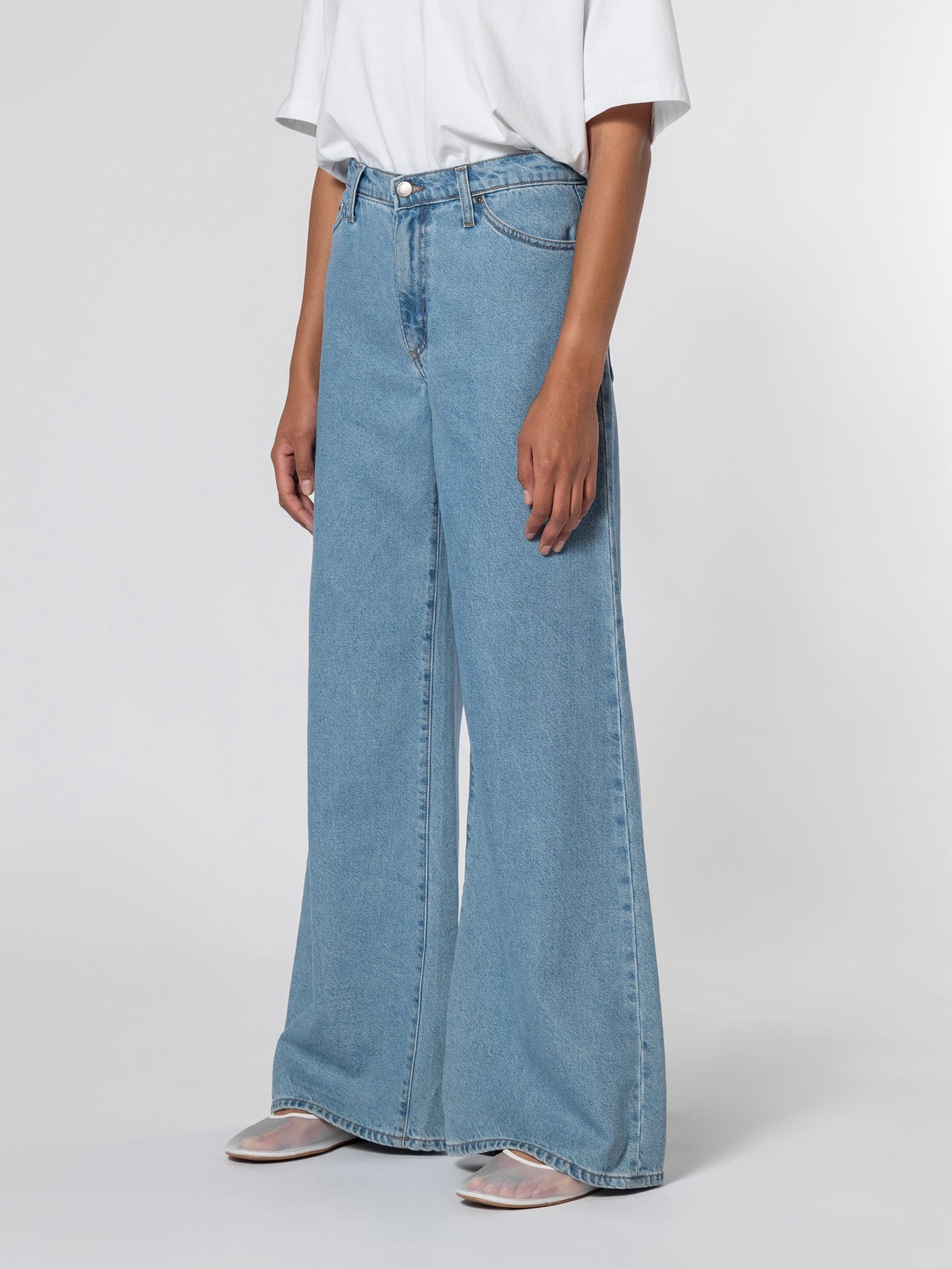 Carly Jean - Wide Leg, Premium Rigid Denim | Nobody Denim