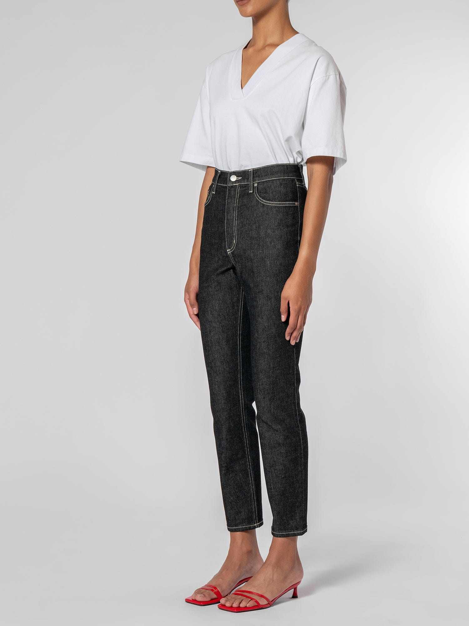 Frankie Slim Leg Jeans - Ultra-High Rise Comfort Stretch