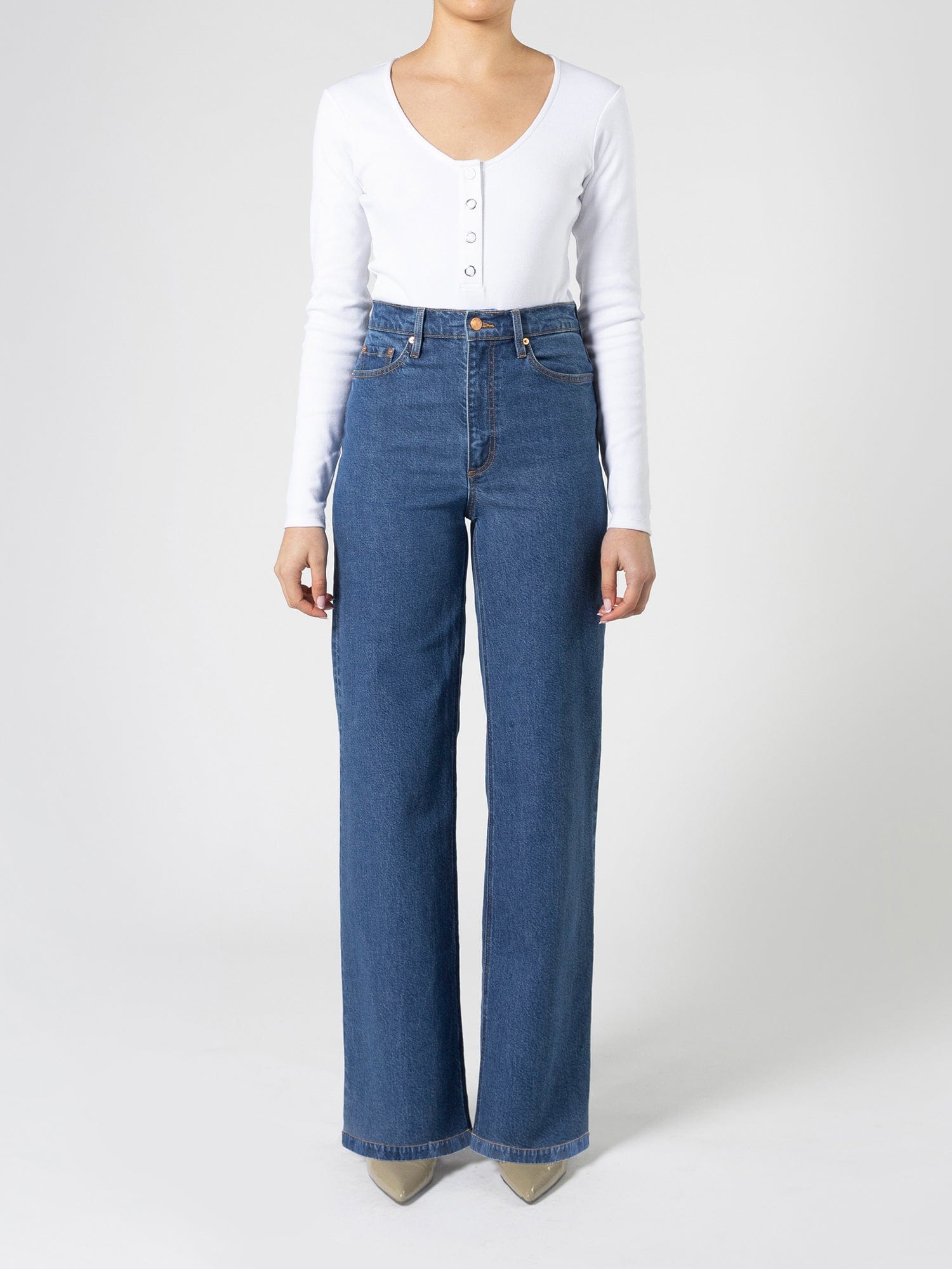Milla Jean Indigo | High-Waisted Cropped Wide-Leg Jean