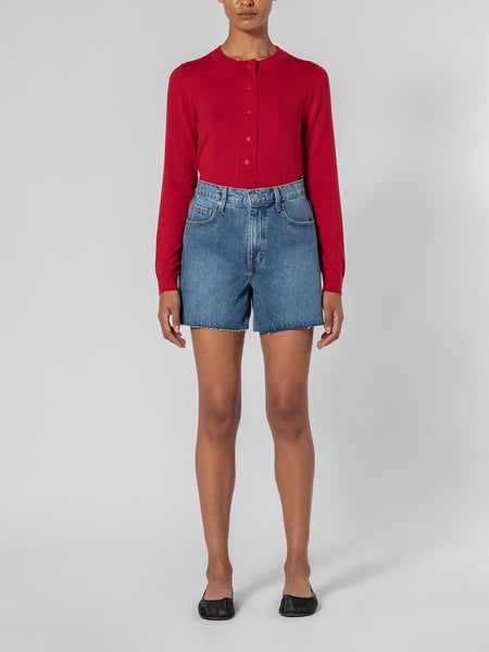 Stevie A Line Short High Waisted Denim Shorts Nobody Denim